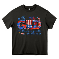 Asphalt with god all things are possible usa Heavy Core Tee - AdoDesignShop