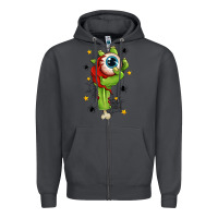 Smoke Zombie Hand with Eyeball Zipper Hoodie - texasbilliewilder