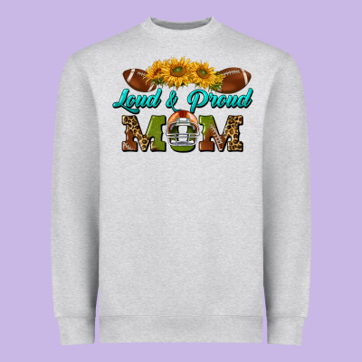 Western Loud And Proud Mom Heavyweight Sweatshirt Designed By Bundleandbundleshop