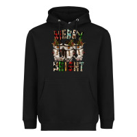 Black merry and bright Heavyweight Hoodie - CowGirlArtShop