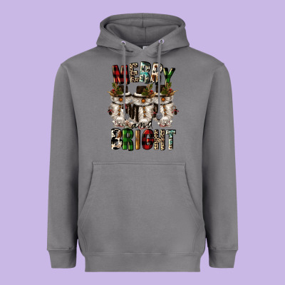 Merry And Bright Heavyweight Hoodie Designed By Cowgirlartshop