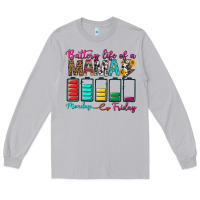 Moon Dust Battery Life Of A Mama Long Sleeve Tee - BundleAndBundleShop