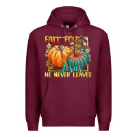 Burgundy fall for jesus he never fails Premium Hoodie - CowGirlArtShop