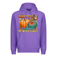 Purple fall for jesus he never fails Premium Hoodie - CowGirlArtShop