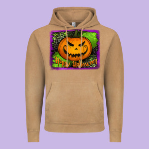 Happy Halloween Jack O' Lantern Pumpkin Vintage Hoodie Designed By Jasminsmagicworld