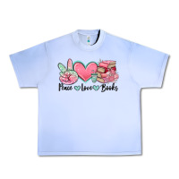 Grape Ice peace love books Urban Heavy Tee - MaliasSmallBusiness
