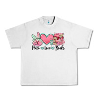 Peace Love Books Urban Heavy Tee | Teevron