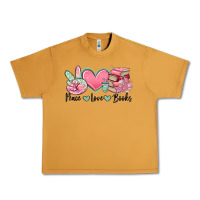 Peanut Butter peace love books Urban Heavy Tee - MaliasSmallBusiness