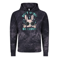 Cloud Black don't worry be hoppy Vintage Hoodie - MaliasSmallBusiness