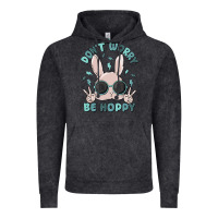 Vintage Black don't worry be hoppy Vintage Hoodie - MaliasSmallBusiness