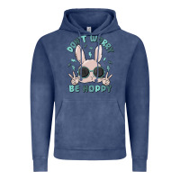 Vintage Denim don't worry be hoppy Vintage Hoodie - MaliasSmallBusiness