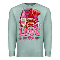 Seafoam Love is in the air with gnomies Valentine's Day Premium Sweatshirt - HowdyJamesFarm