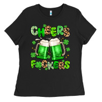 Black cheers fuckers Ladies Tee - Artiststas