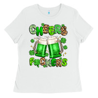 White cheers fuckers Ladies Tee - Artiststas