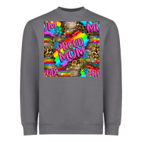 Storm Pride LGBTQ+ Proud Mom With Leoapard Patterns Heavyweight Sweatshirt - BundleAndBundleShop
