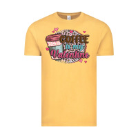 Vintage Mustard coffee is my valentine Vintage Tee - MaliasSmallBusiness