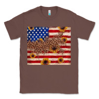 Chestnut American flag leopard sunflower Classic Tee - JahusDesignShop