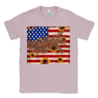 Lilac American flag leopard sunflower Classic Tee - JahusDesignShop
