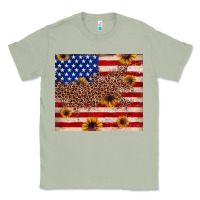 Matcha American flag leopard sunflower Classic Tee - JahusDesignShop