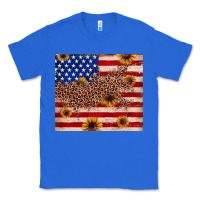 True Royal American flag leopard sunflower Classic Tee - JahusDesignShop