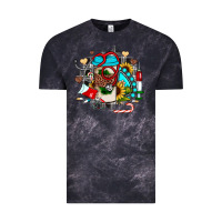 Cloud Black Christmas sunflower gemstone nurse Vintage Tee - JahusDesignShop