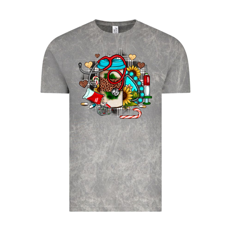 Christmas Sunflower Gemstone Nurse Vintage Tee by JahusDesignShop | Teevron