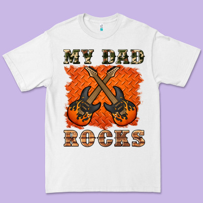My Dad Rock Premium Tee Designed By Artiststas