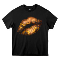 Black Western Sunflower Lips Heavy Core Tee - Bettercallsaul