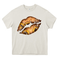 Cream Western Sunflower Lips Heavy Core Tee - Bettercallsaul