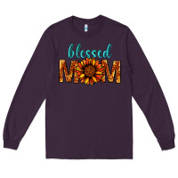 Plum Blessed Mom Long Sleeve Tee - BundleAndBundleShop