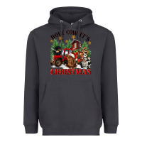Smoke holy cow its christmas Heavyweight Hoodie - CowGirlArtShop