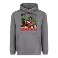 Storm holy cow its christmas Heavyweight Hoodie - CowGirlArtShop
