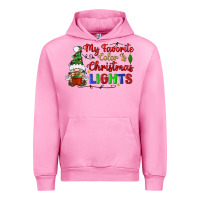 Fuchsia Pink my favorite color is christmas lights Urban Hoodie - BundleAndBundleShop