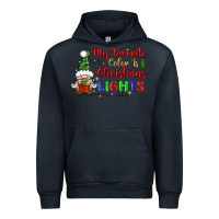 Navy my favorite color is christmas lights Urban Hoodie - BundleAndBundleShop