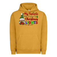 Pigment Peanut Butter my favorite color is christmas lights Urban Hoodie - BundleAndBundleShop