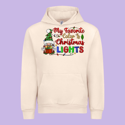 My Favorite Color Is Christmas Lights Urban Hoodie Designed By Bundleandbundleshop
