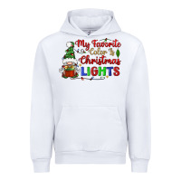 White my favorite color is christmas lights Urban Hoodie - BundleAndBundleShop
