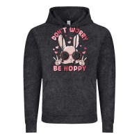 Vintage Black don't worry be hoppy Vintage Hoodie - MaliasSmallBusiness