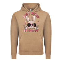 Vintage Coffee don't worry be hoppy Vintage Hoodie - MaliasSmallBusiness