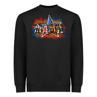 Black Patriotic Mama Heavyweight Sweatshirt - BundleAndBundleShop