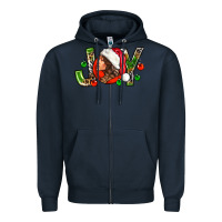 Navy Joy with woman Zipper Hoodie - NancyCooperArtShop