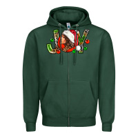 Sports Green Joy with woman Zipper Hoodie - NancyCooperArtShop