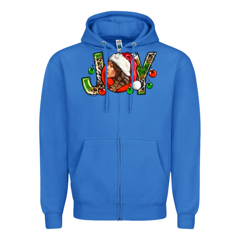 Joy With Woman Zipper Hoodie by NancyCooperArtShop | Teevron