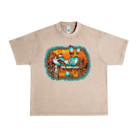French Oak western cactus Urban Heavy Tee - AdoDesignShop