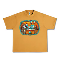 Peanut Butter western cactus Urban Heavy Tee - AdoDesignShop