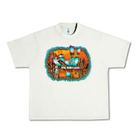 Pistachio western cactus Urban Heavy Tee - AdoDesignShop