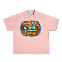 Salmon western cactus Urban Heavy Tee - AdoDesignShop