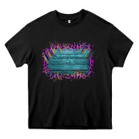 Black Aztec Wood Leopard Frame Heavy Core Tee - Bettercallsaul