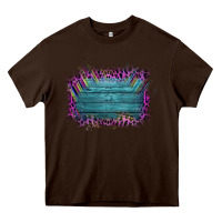 Chocolate Brown Aztec Wood Leopard Frame Heavy Core Tee - Bettercallsaul