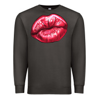 Smoke Lip mark Valentine's Day Premium Sweatshirt - HowdyJamesFarm
